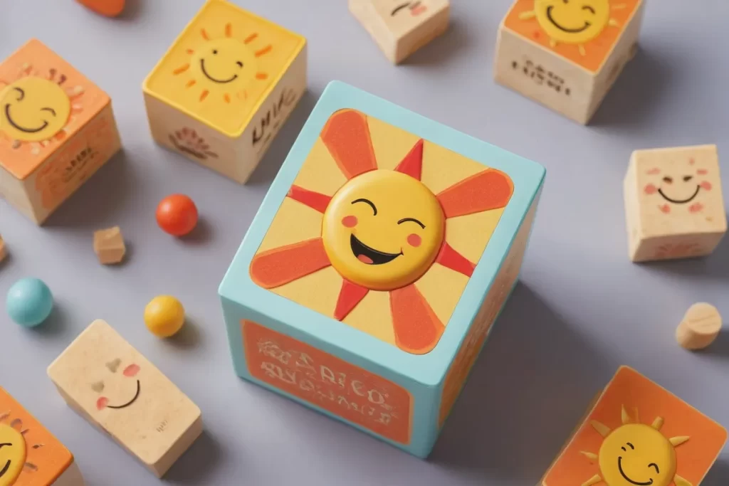 Un diseño lúdico de formas cúbicas