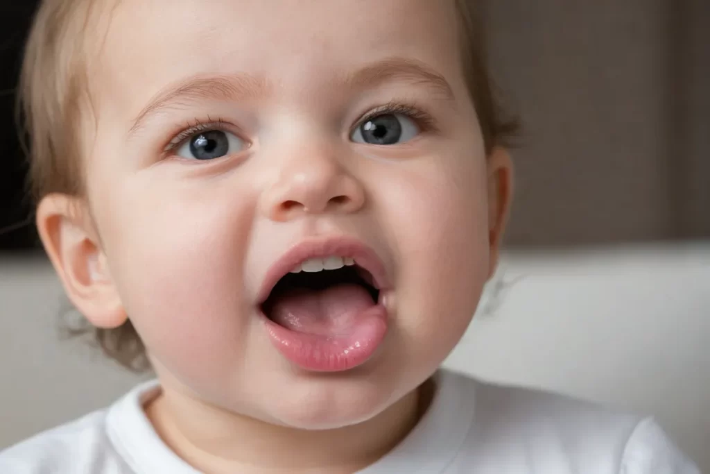 Puntos blancos en la lengua de un bebé: causas y soluciones. (White spots on babys tongue: causes and solutions)