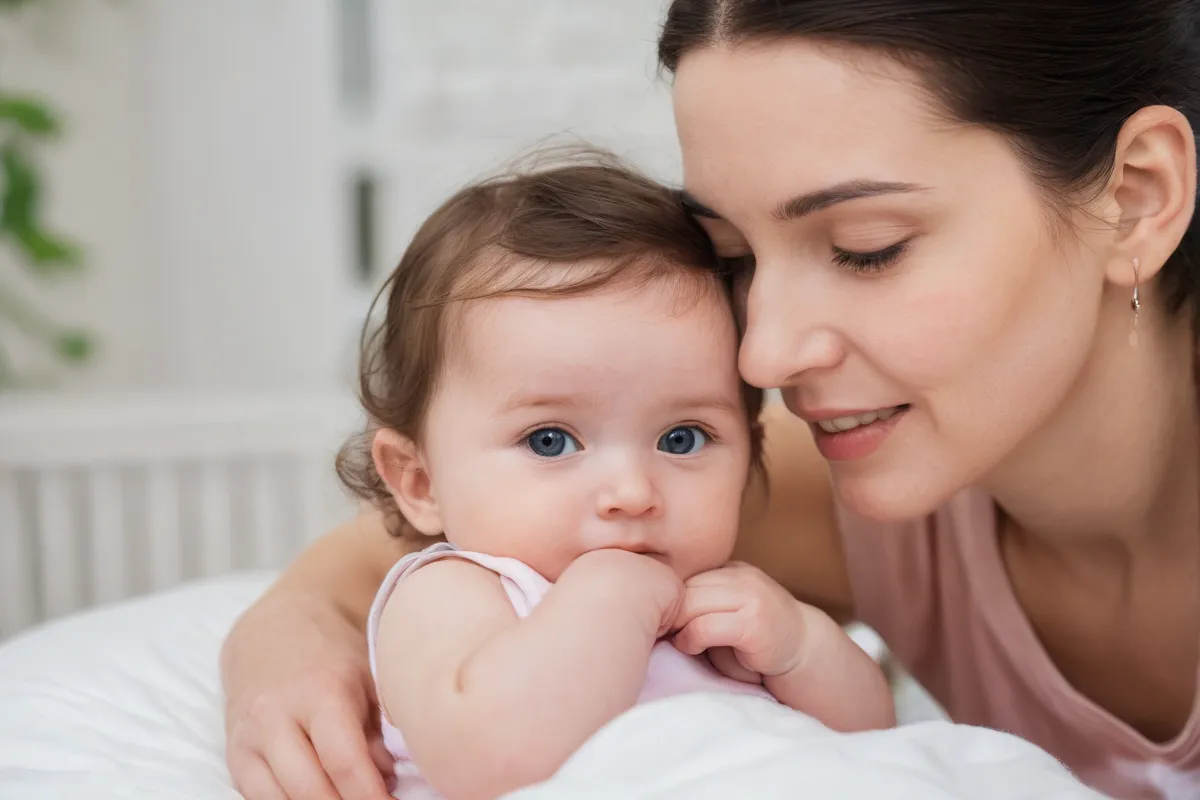 Guía de salud infantil para madres e bebés, sin interacción directa necesaria