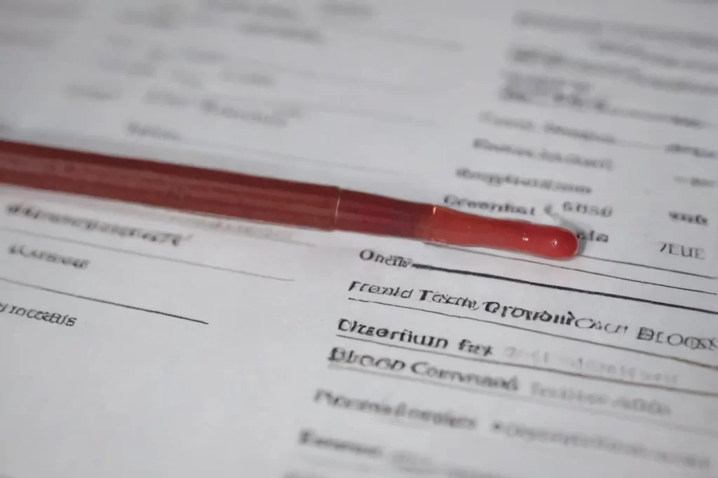 Un análisis complejo de resultados de prueba de compatibilidad sanguínea de Coombs