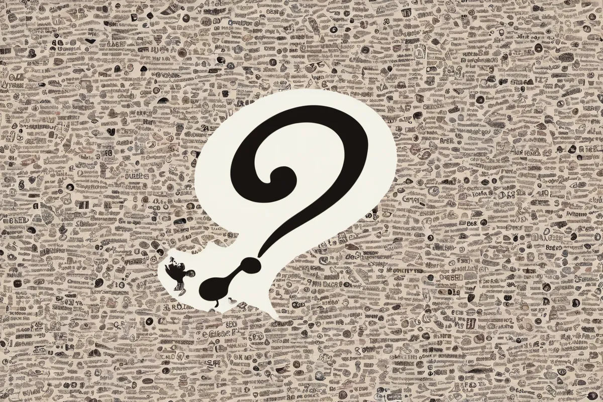 La pared de papel muestra un símbolo de interrogación con imágenes relacionadas con el sistema digestivo y menciona lactancia