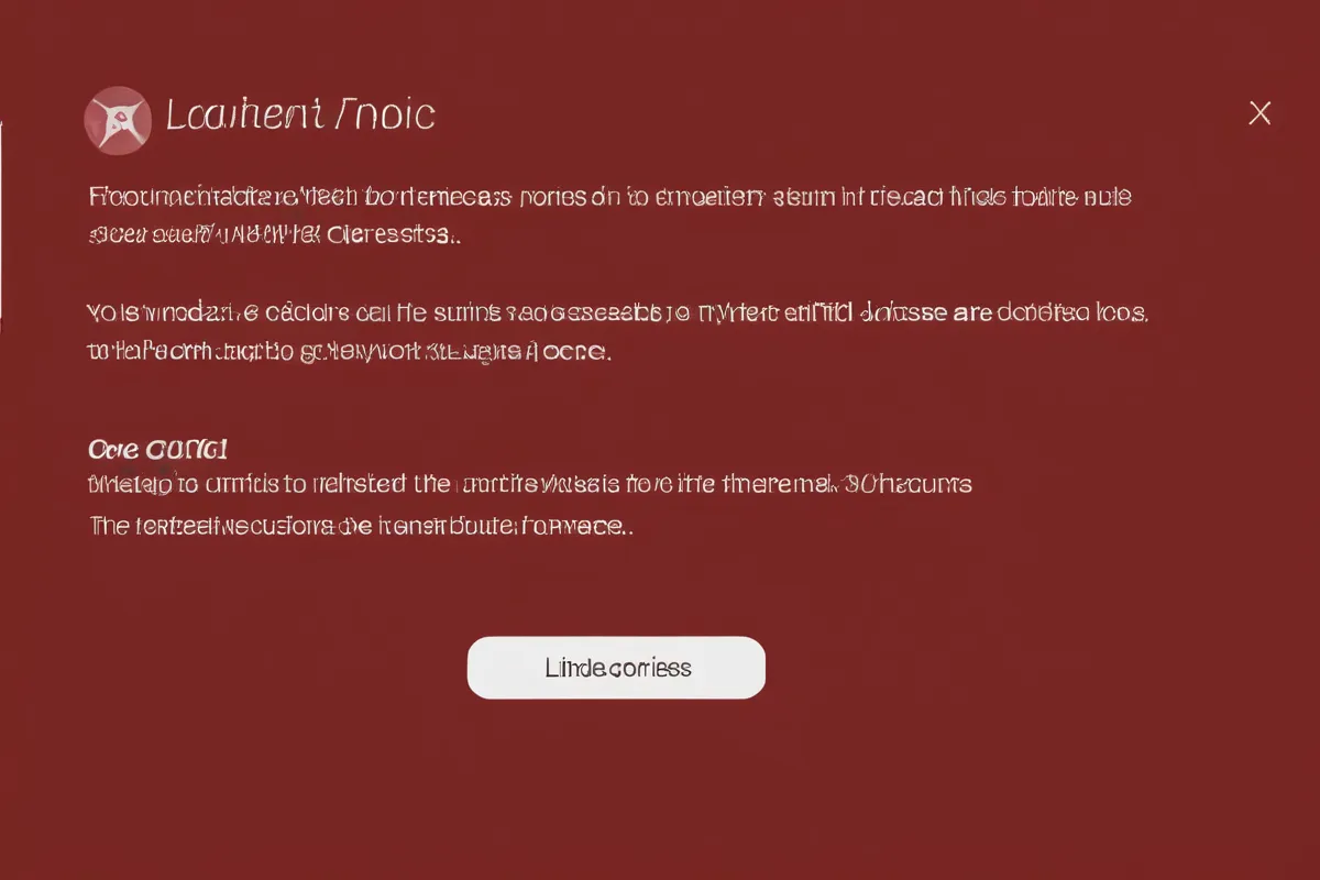 Fondo rojo, texto blanco. Acceso limitado - Temas amplios, Acceso limitado en la parte superior