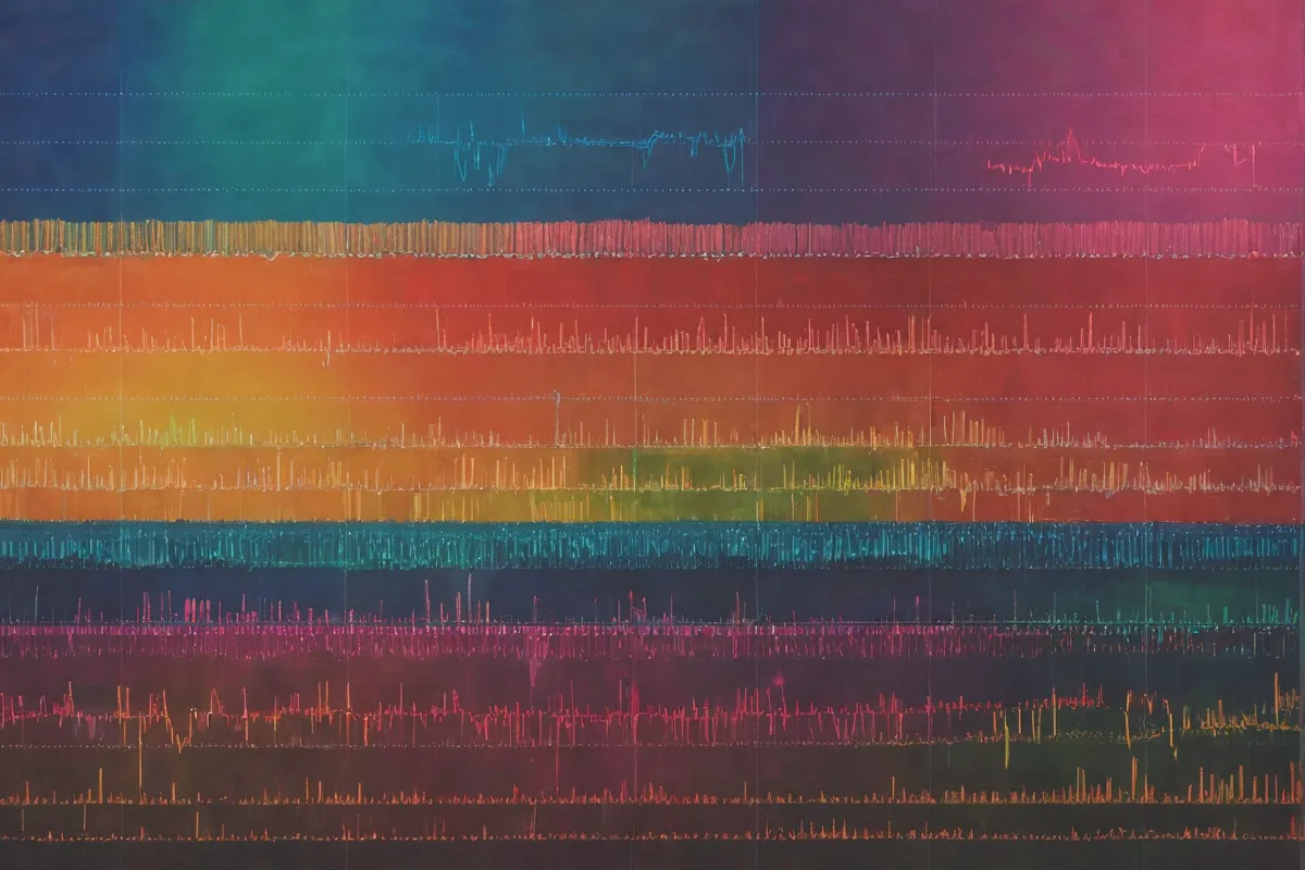 Un papel de pared de colores con K-bits y un gráfico de confiabilidad