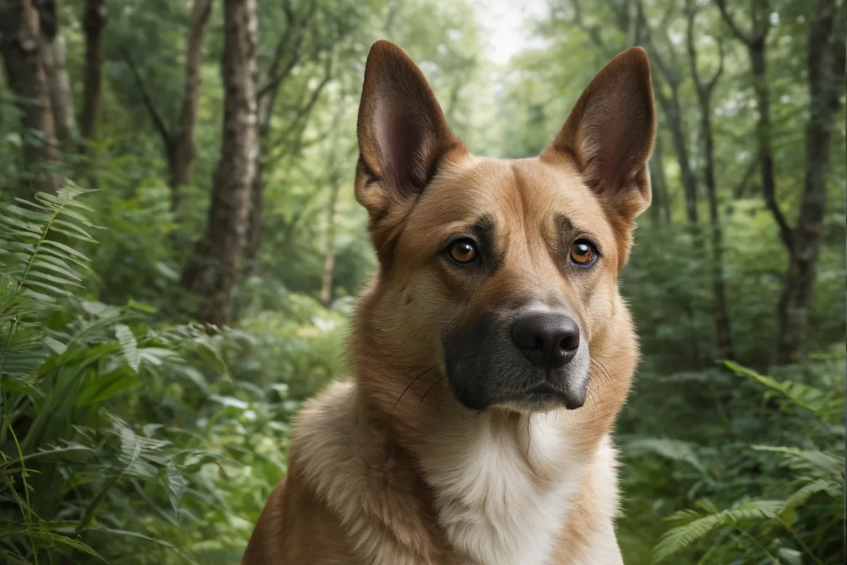 **Es una Wallpaper con un retrato de un perro rodeado de paisajes naturales, diseñada para comparar Pienso Lenda Nature con Acana.**