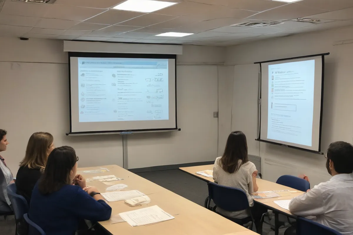 Un diseño de presentaciones para madres e hijos, sin interacción