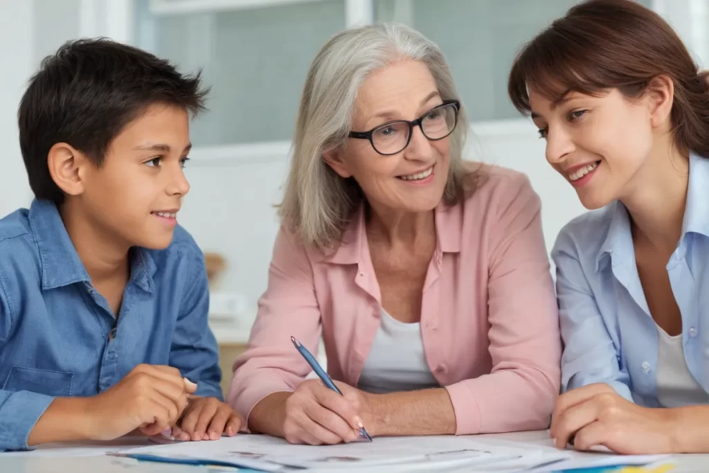 Foro interactivo con temas apropiados para la edad