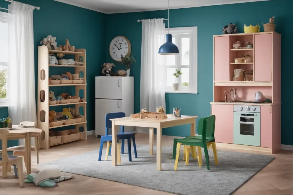 Diseños de IKEAs Lack y Kritter para áreas de juego infantil