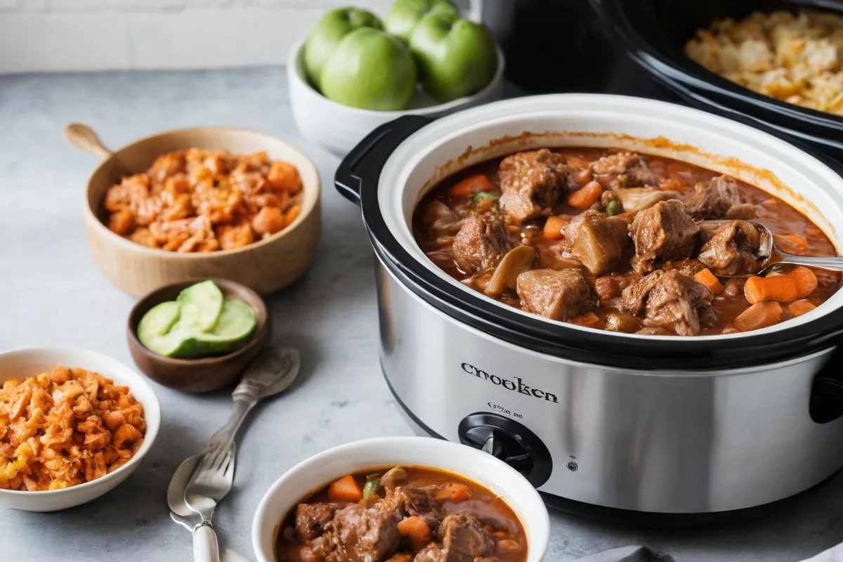 Recipes de olla lenta, comidas y esenciales de cocina con olla rápida