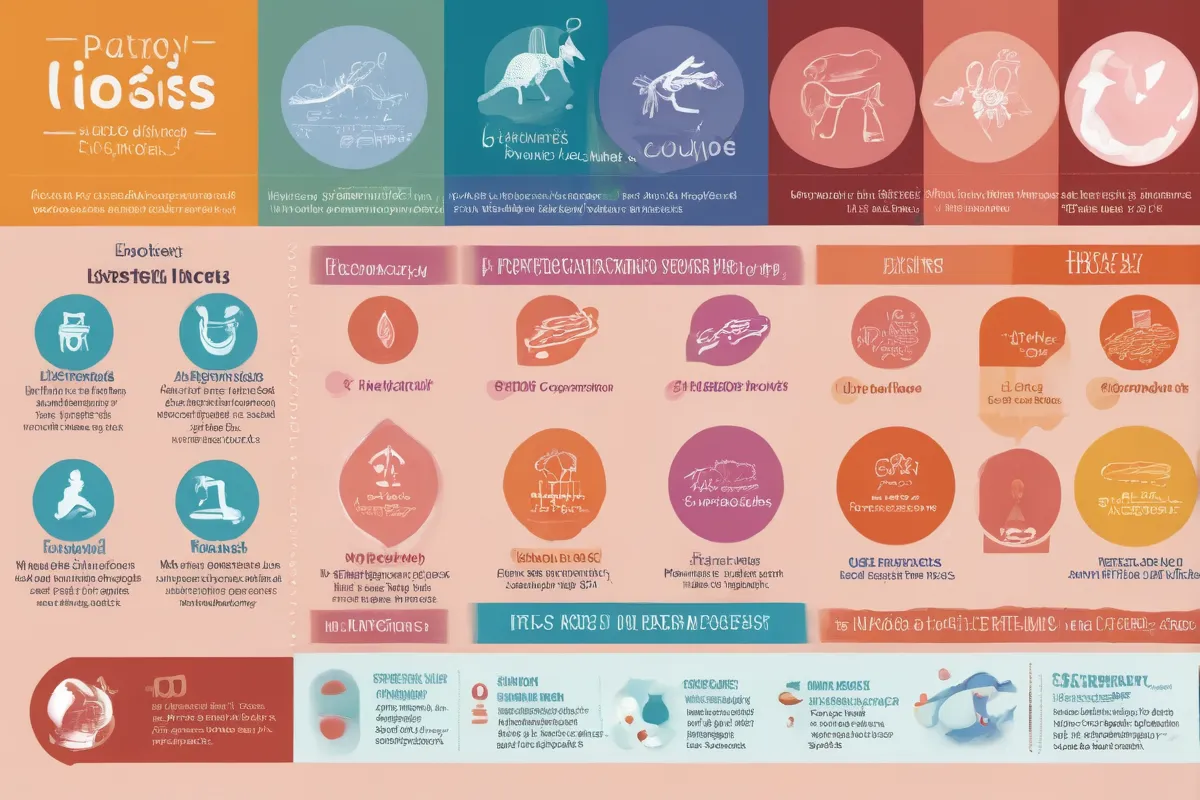 Un gráfico colorido presenta información sobre la listeriosis y su riesgo durante el embarazo. (A colorful graphic shows information about listeriosis and its risk during pregnancy.)Let me know if you would like to explore other ways of expressing the same idea!