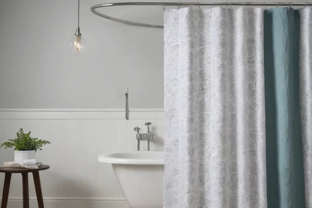 Aquí hay un patrón con alternativas reutilizables y efectivas para las cortinas de baño