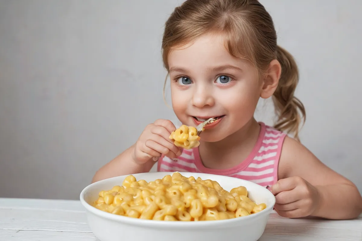 Para niños sin alergias, mac y queso con opciones hipercalóricas