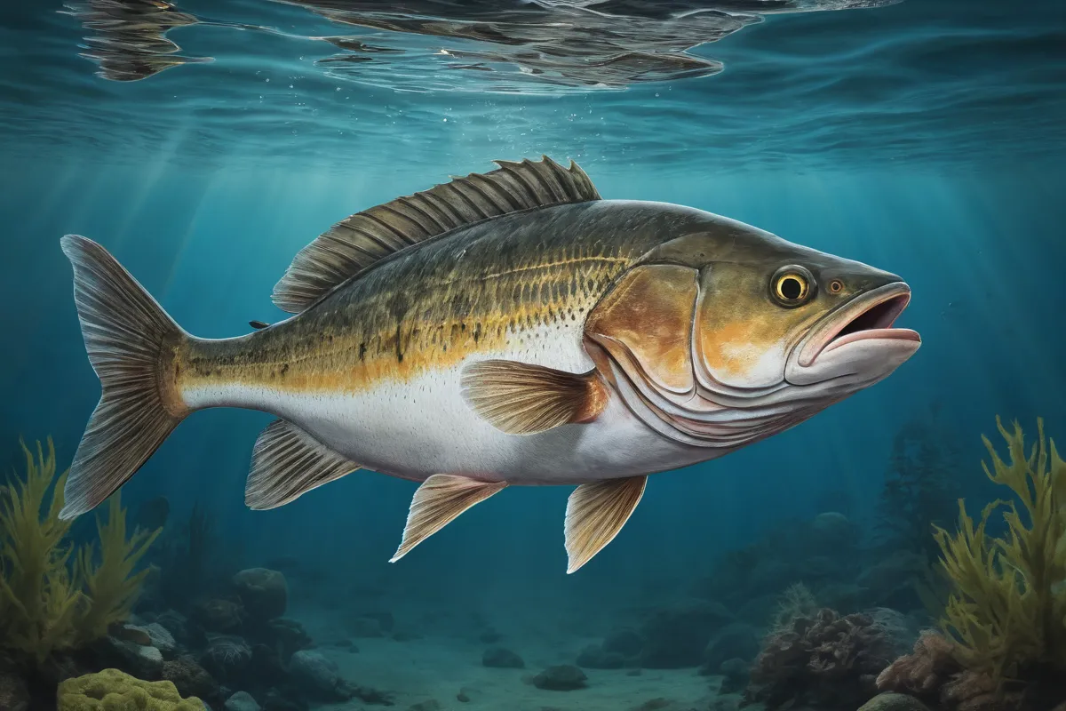 Una ilustración de diseño gráfico muestra una panga con el riesgo de la contaminación para su especie y hábitat