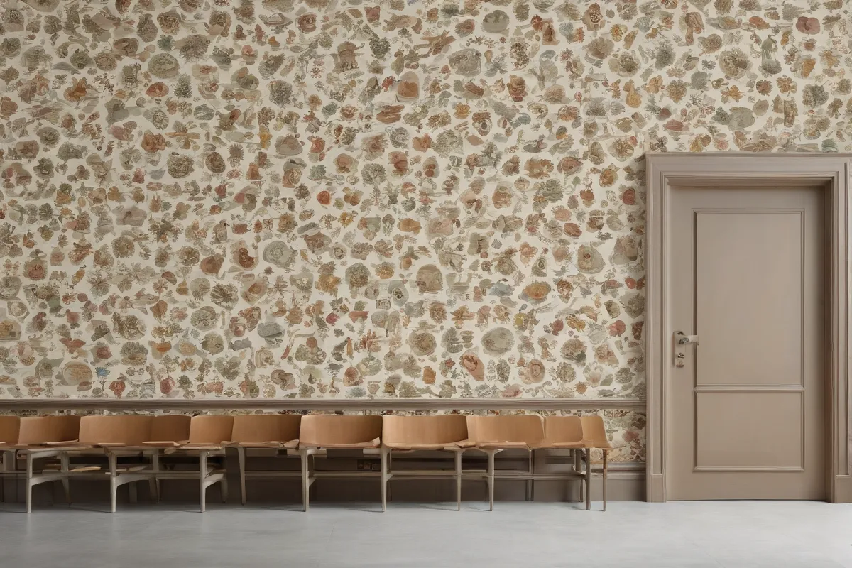 La pared está decorada con Reputación, fácil acceso y Colegio Grans i Menuts