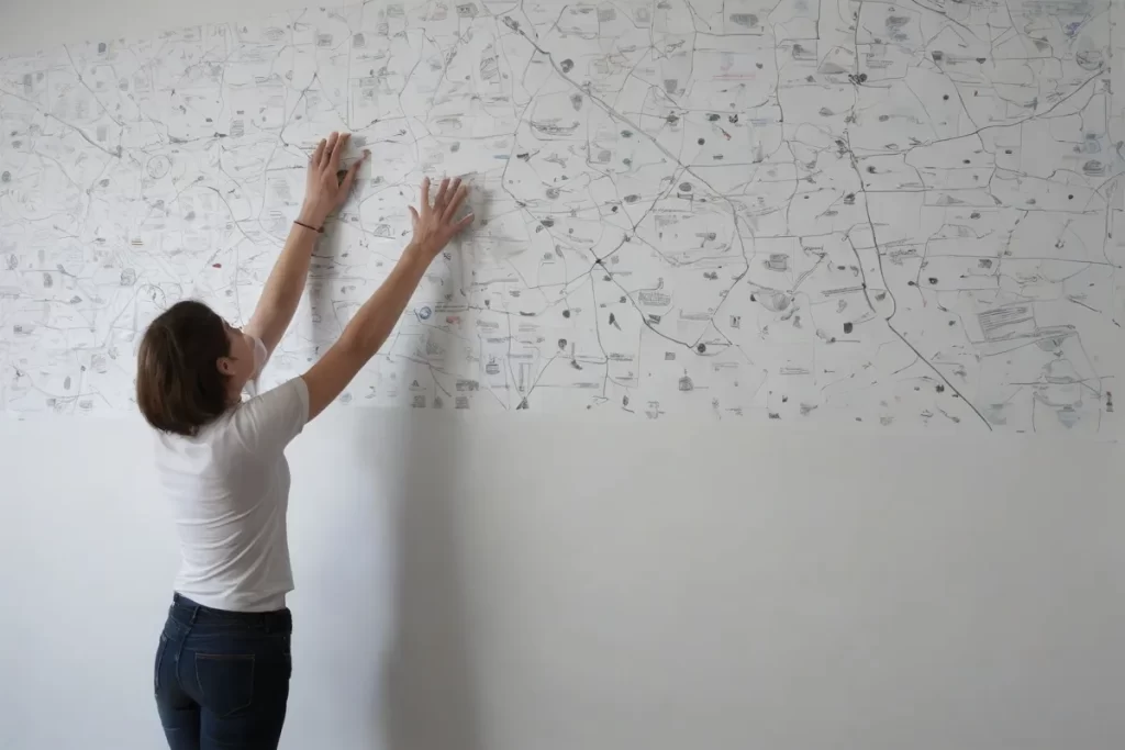 Papel de pared interactivo: aprende pero no participa