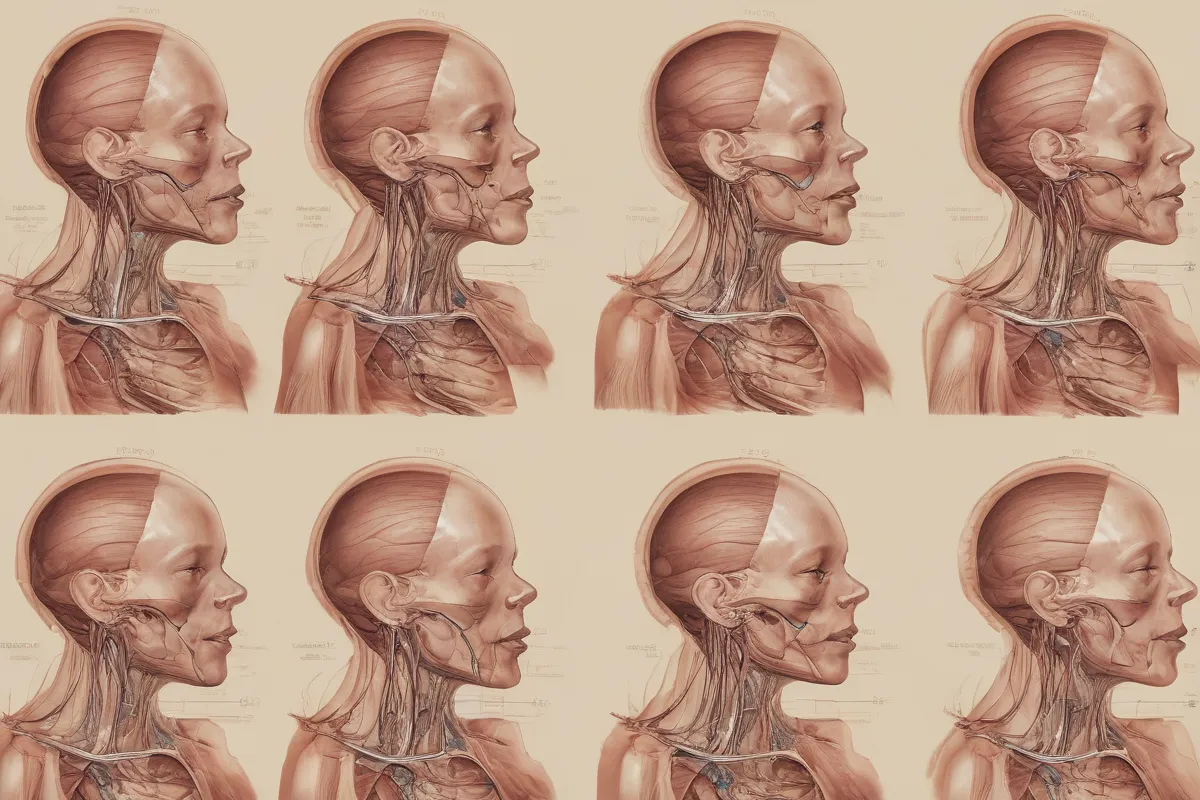 Un papel de pared con una ecografía prenatal mostrando el desarrollo fetal