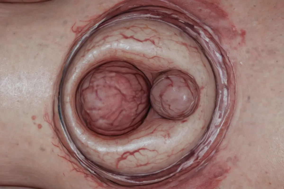 La gestación ectopica se detectó en ultrasonografía de 5 semanas, con resultados positivos, pero sin signos del embarazo en el útero