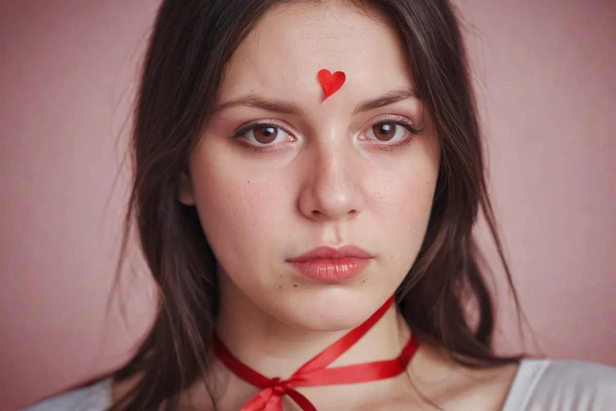 Las emociones se expresan en colores anaranjados y la tensión es palpable. (The colors are expressionistic orange and tension is palpable.) Translation Notes:The sentence highlights the emotional aspect of a pregnant woman having difficulty, including her feelings and state of worry. It ties together different expressions related to emotions (red eyes) and physical representations (heart, uterus). The word tension implies a stressful situation while palpable emphasizes the awareness of it affecting the person’s experience