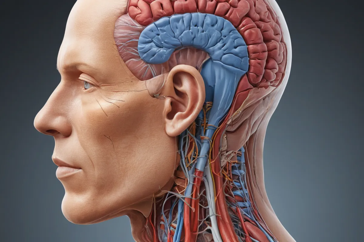 Illustration médica del cabeza