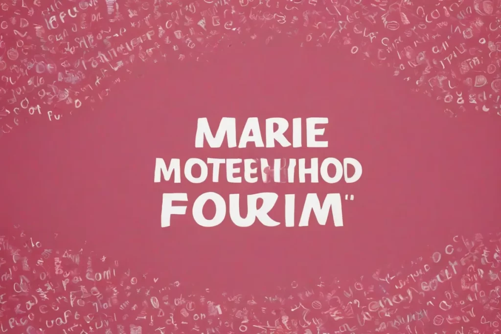 Un wallpaper con un eslogan impactante y una imagen de participación limitada en un foro materno