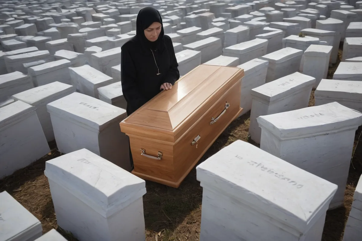 El luto pesa sobre los hombros de la tristeza. (The mourning weighs upon the shoulders of sadness.)